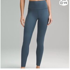 lululemon athletica aligned iron blue Slate Leggings